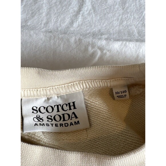 Scotch & Soda Kids Elvis‎ Sweatshirt 10/140 Cream Heart & Soul Pullover - Picture 5 of 6